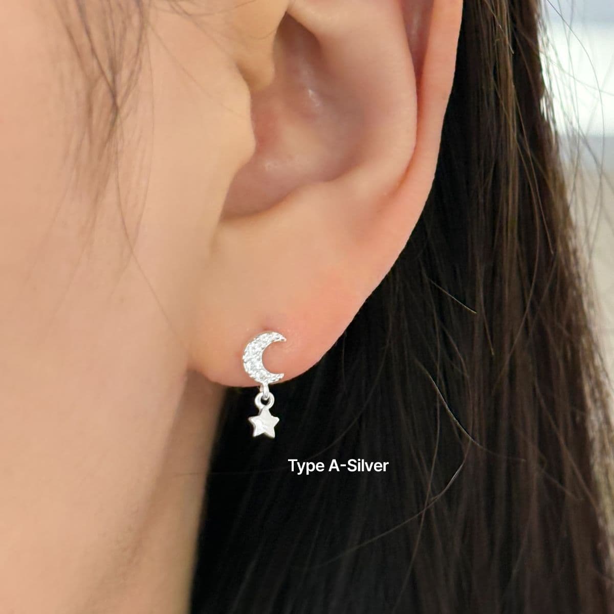 [SPC6503], [SPC6504] Silver 925 Star and Crescent Holding Piercing Set - 이미지 7