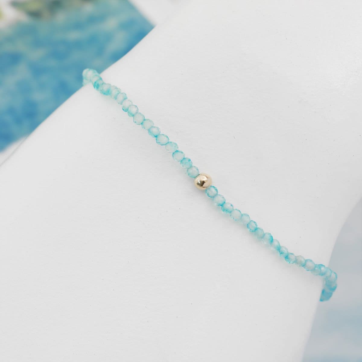 [G4R4800], [G4B4800] 14K Gold Ball Pastel Color Natural Stone Free Size Set - 이미지 10