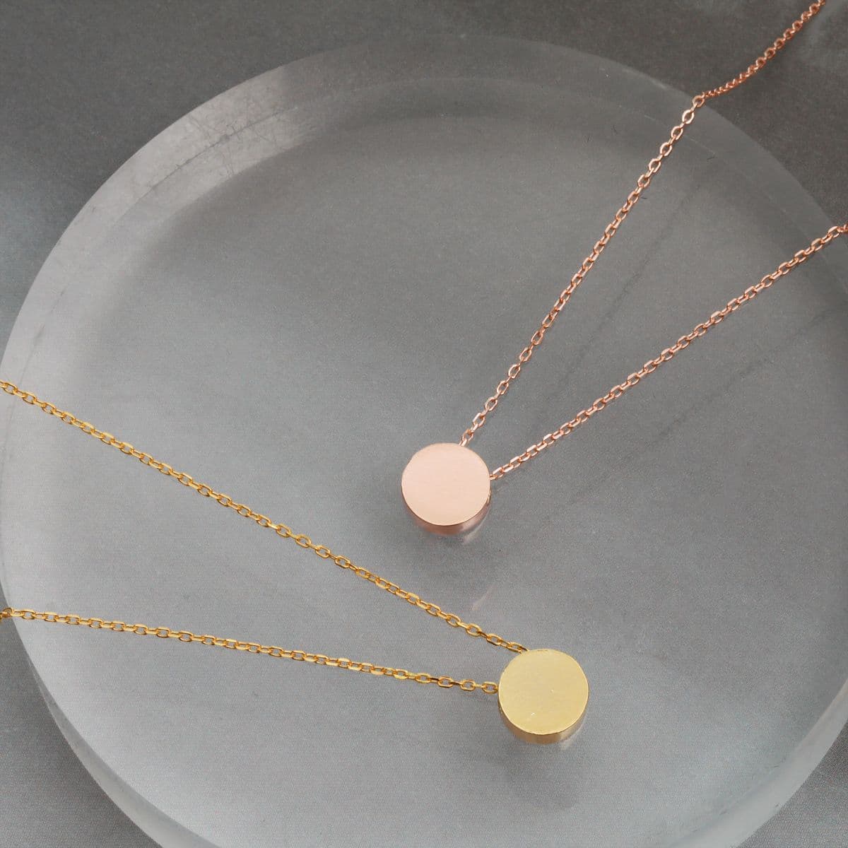 [SN6501] Silver 925 Flat Bold Round Necklace - 이미지 4