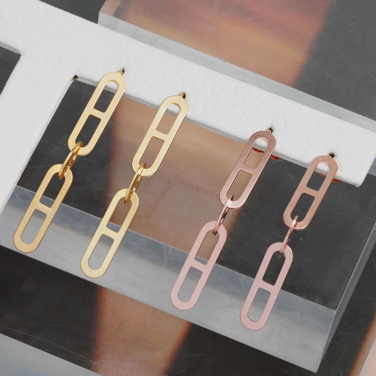 [SE6513], [SE6514] Silver 925 Triple Ring Drop Earrings Set - 이미지 5