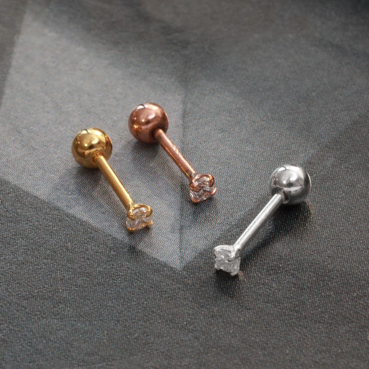 [SPC6603,SPC6604,SPC6605] Silver 925 4-Prong Cubic Piercing Series - 이미지 8