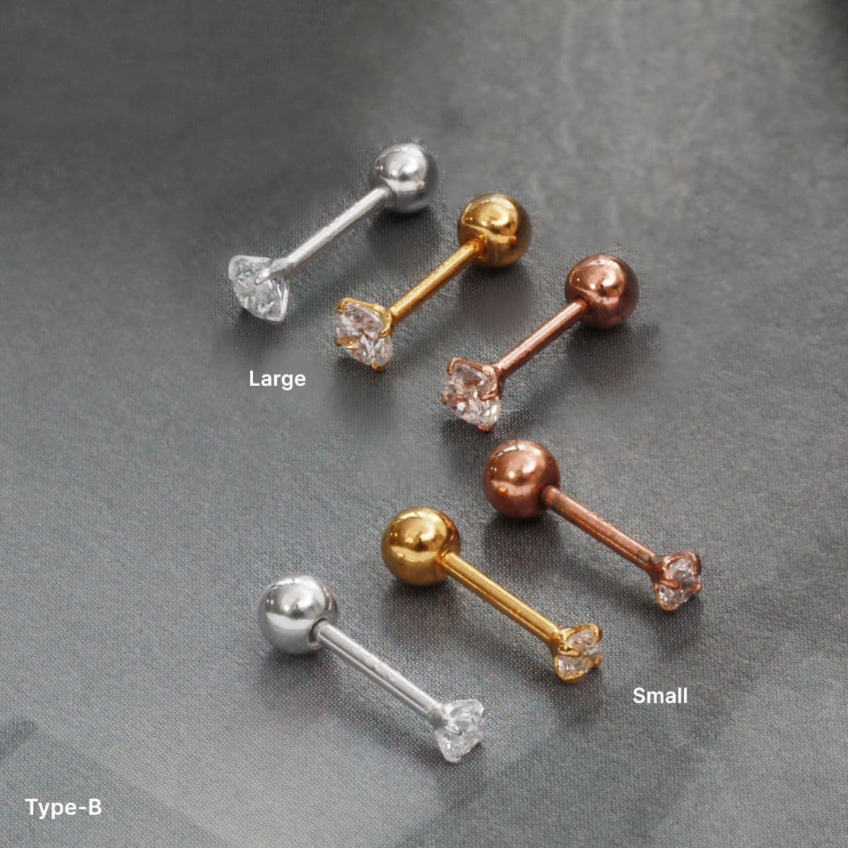 [SPC6603,SPC6604,SPC6605] Silver 925 4-Prong Cubic Piercing Series - 이미지 6
