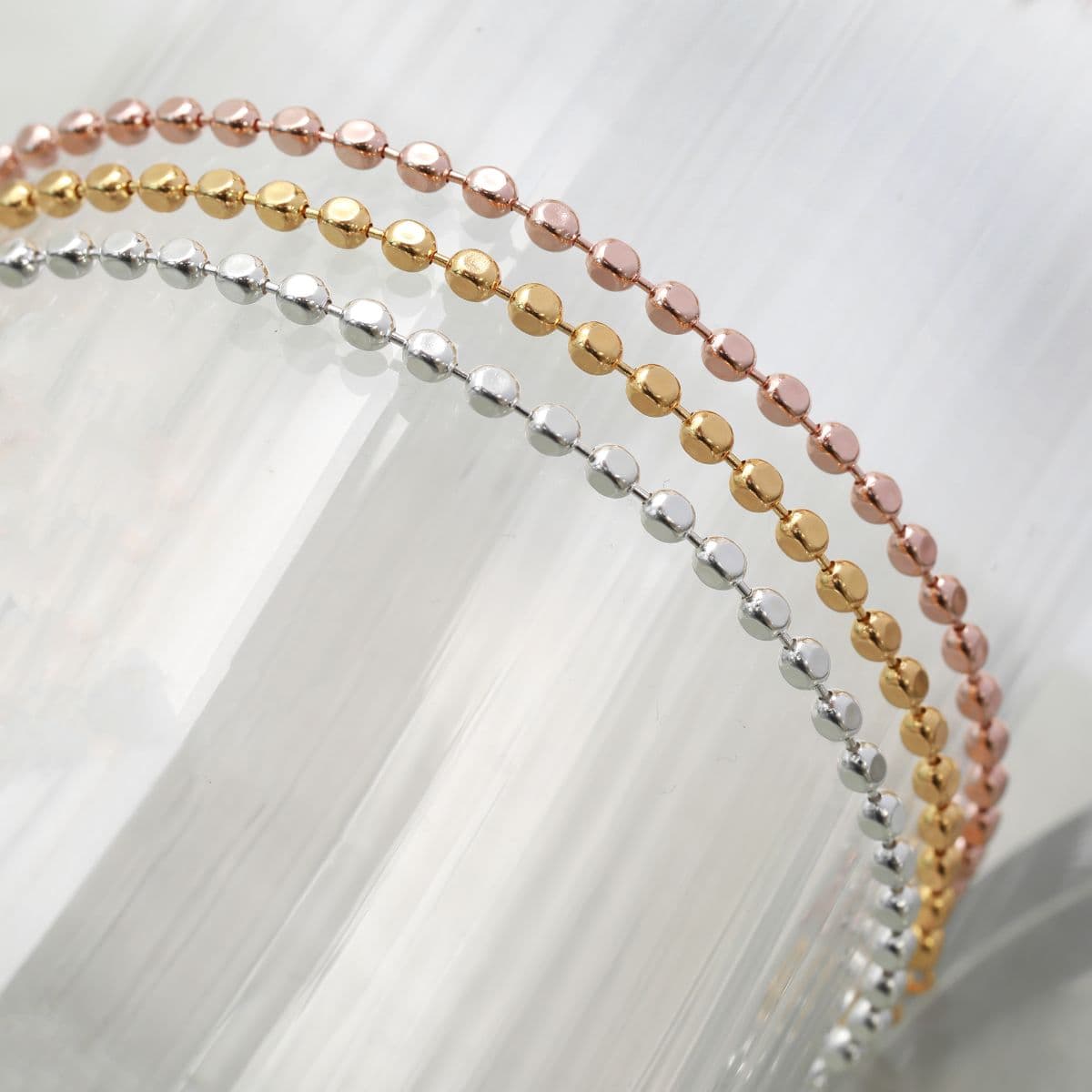 [SB6604] Silver 925 Round Cube Chain Bracelet - 이미지 11