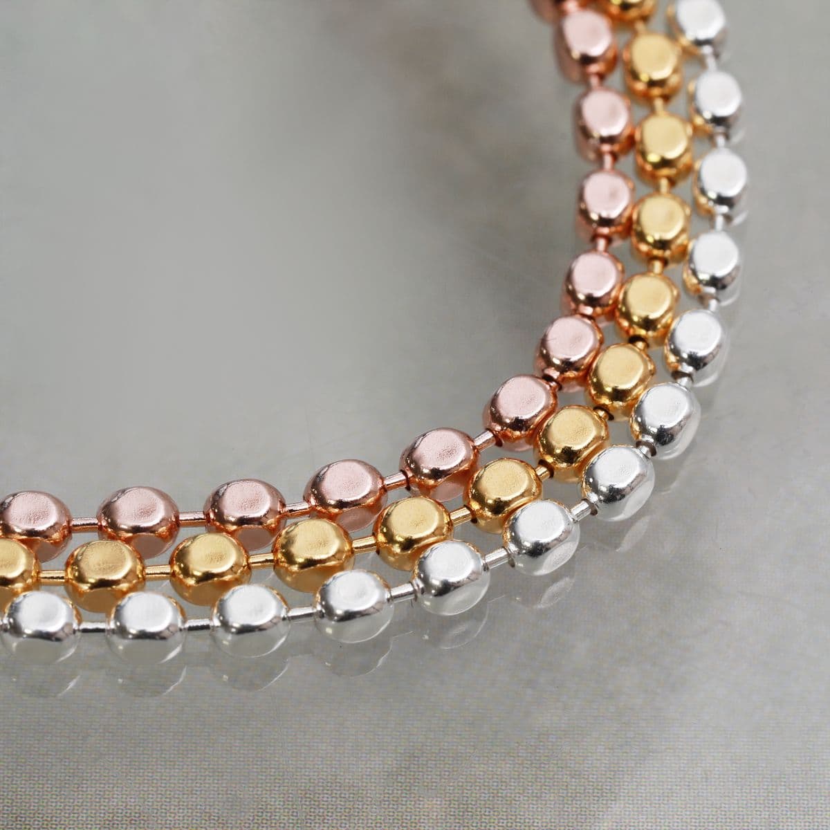 [SB6604] Silver 925 Round Cube Chain Bracelet - 이미지 12
