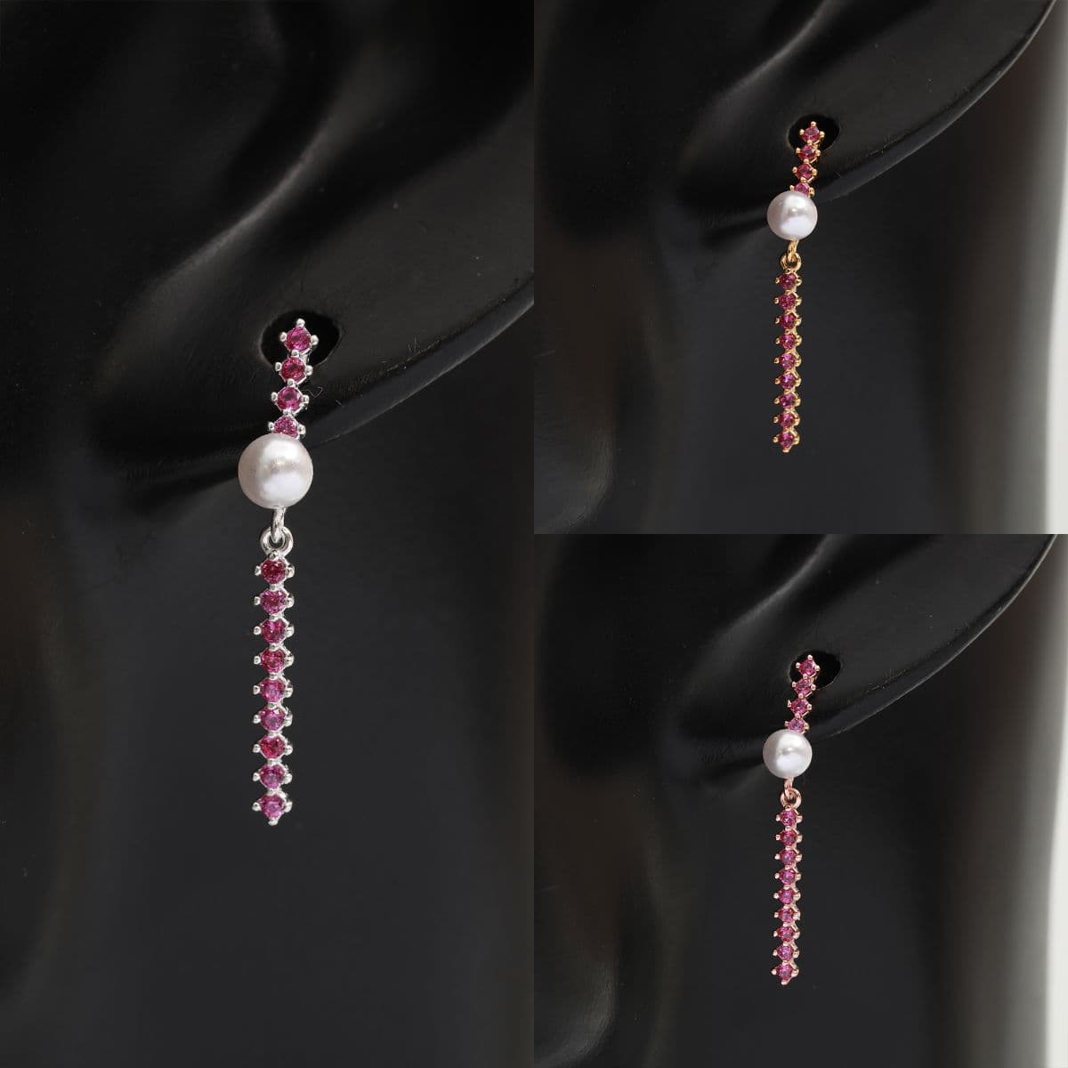 [SE6603], [SE6604], [SE6605] Silver 925 Drop Cubic Earrings Series - 이미지 15