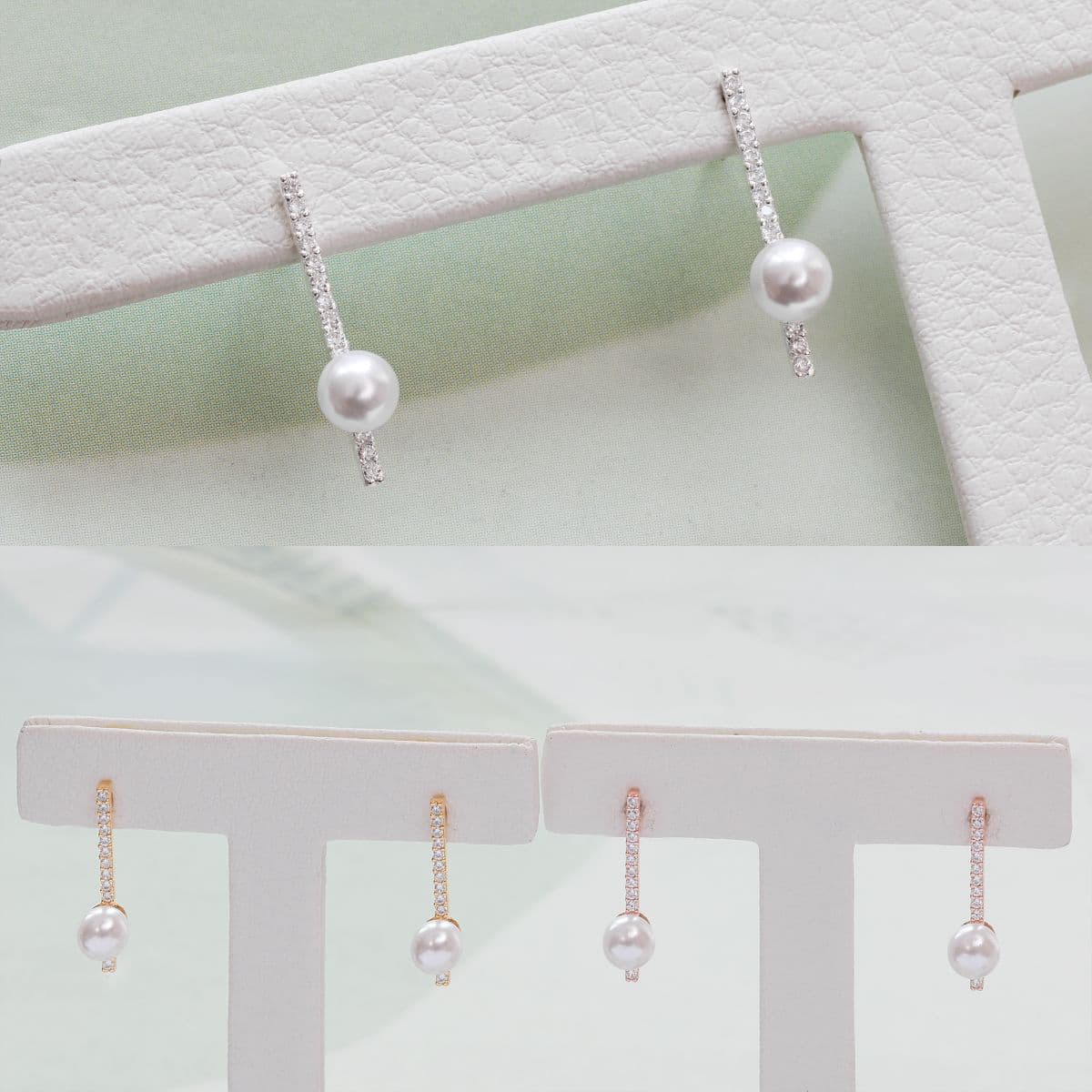 [SE6603], [SE6604], [SE6605] Silver 925 Drop Cubic Earrings Series - 이미지 7