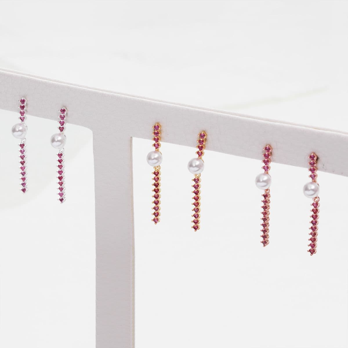 [SE6603], [SE6604], [SE6605] Silver 925 Drop Cubic Earrings Series - 이미지 14