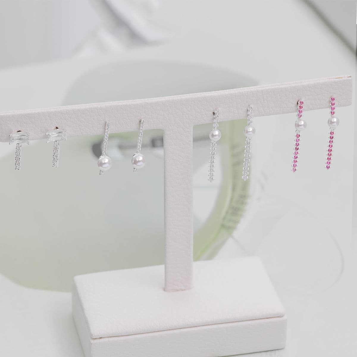 [SE6603], [SE6604], [SE6605] Silver 925 Drop Cubic Earrings Series - 이미지 16