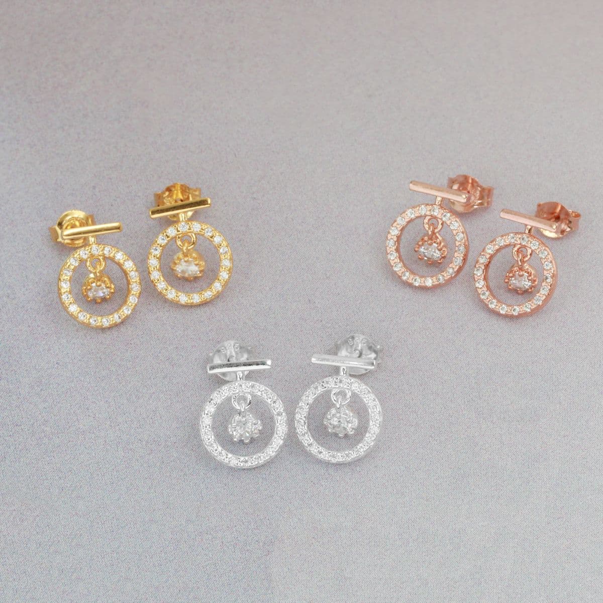 Silver 925 Full of Cubic Earring Series - 이미지 17
