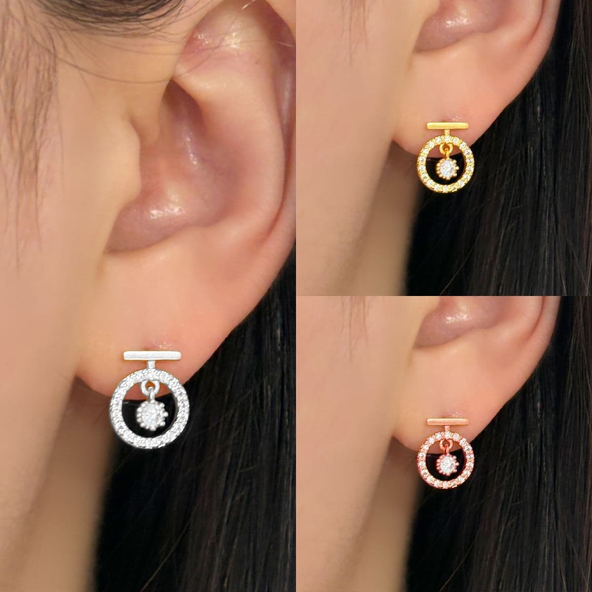 Silver 925 Full of Cubic Earring Series - 이미지 15