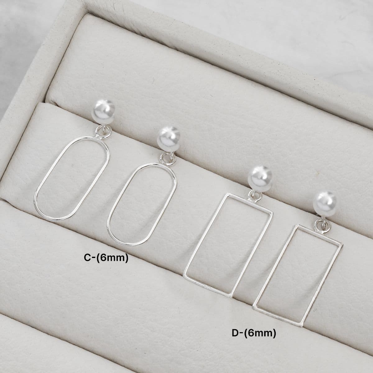 Silver 925 Swarovski Pearl Earring Series (Hoop, Ring, Drop) - 이미지 8