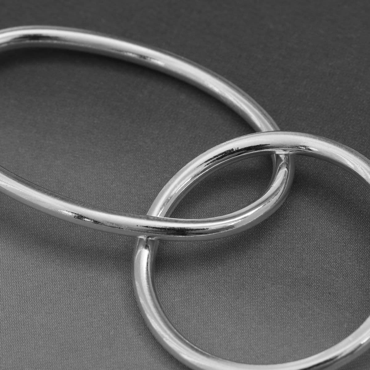 [SE6612] Silver 925 Big Bold Double Ring Drop Earrings - 이미지 10