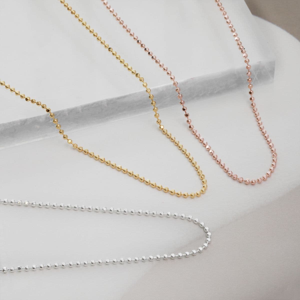[SN6611] Silver 925 Round Cubic Chain Necklace - 이미지 8