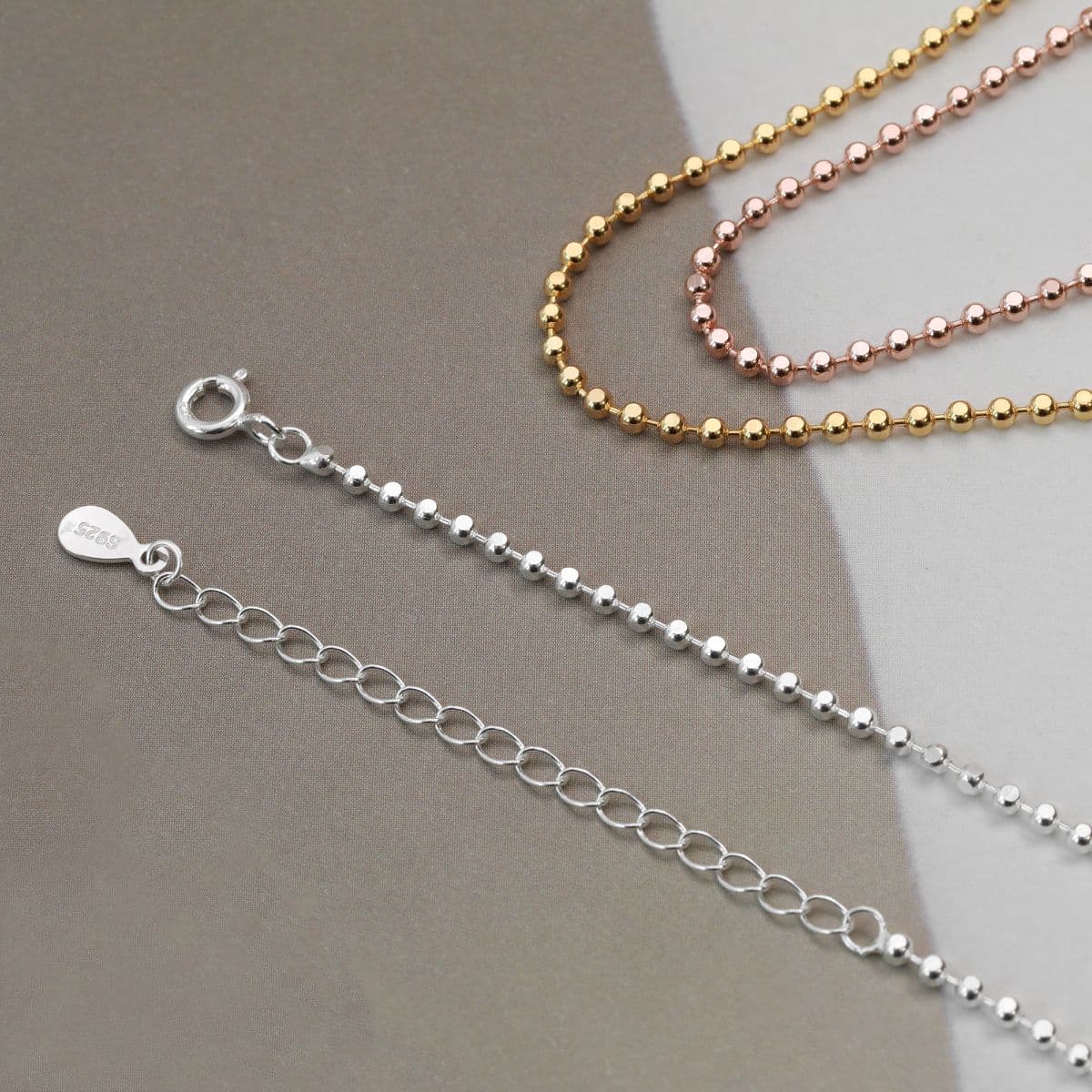 [SN6611] Silver 925 Round Cubic Chain Necklace - 이미지 10