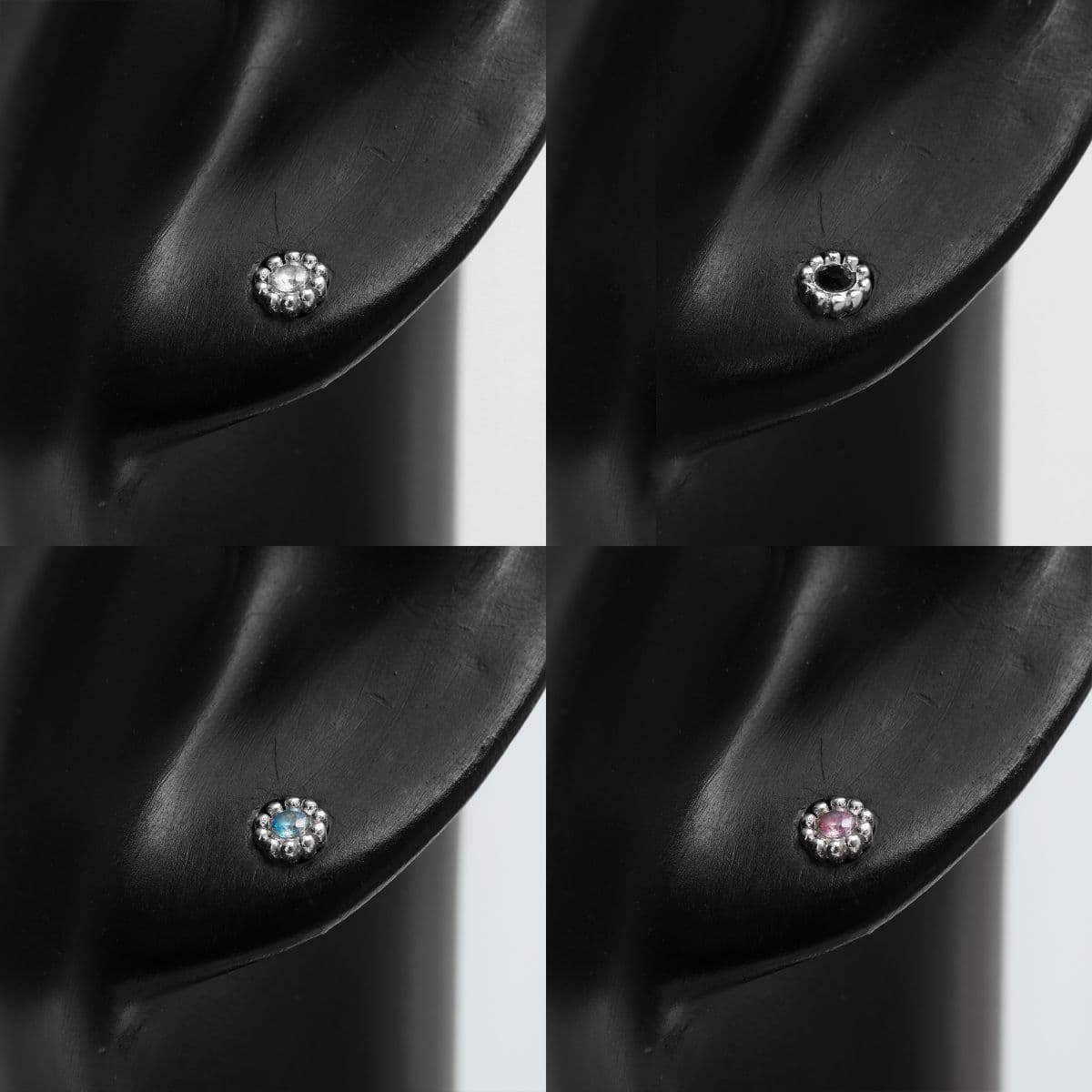 [SPC6607] Silver 925 Mini Dot Edge Cubic Piercing - 이미지 11