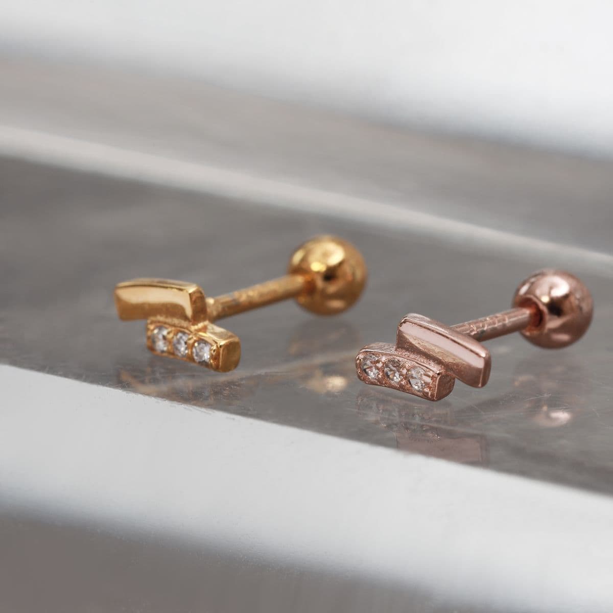 [SPC6606] Silver 925 Mini Double Bar Piercing - 이미지 6