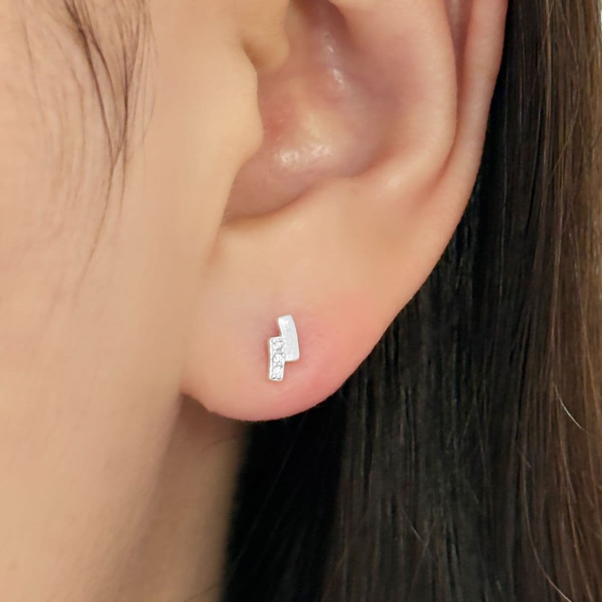 [SPC6606] Silver 925 Mini Double Bar Piercing - 이미지 2
