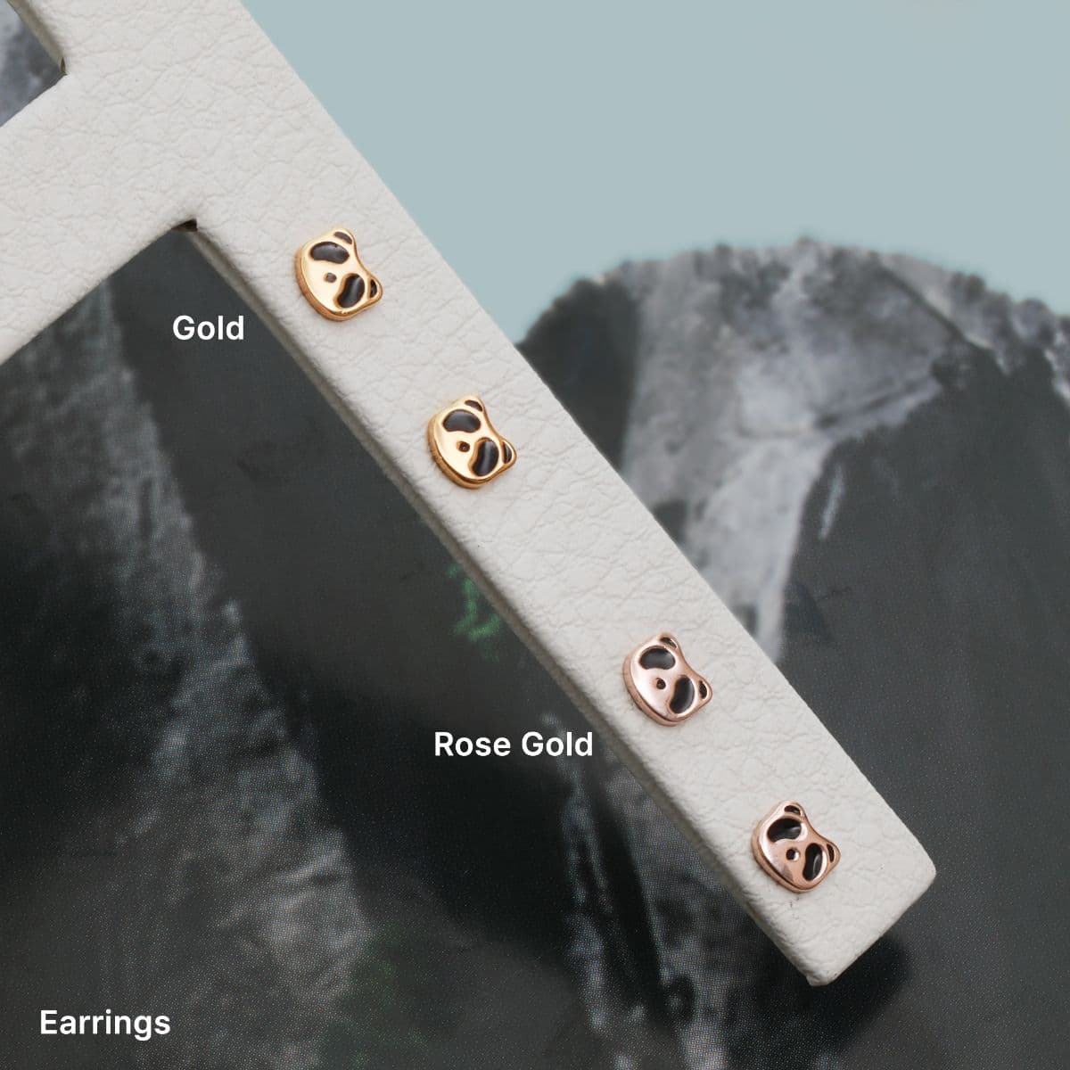 [SPC4611], [SE4611] Silver 925 Mini Panda Set (Piercing, Earrings) - 이미지 9