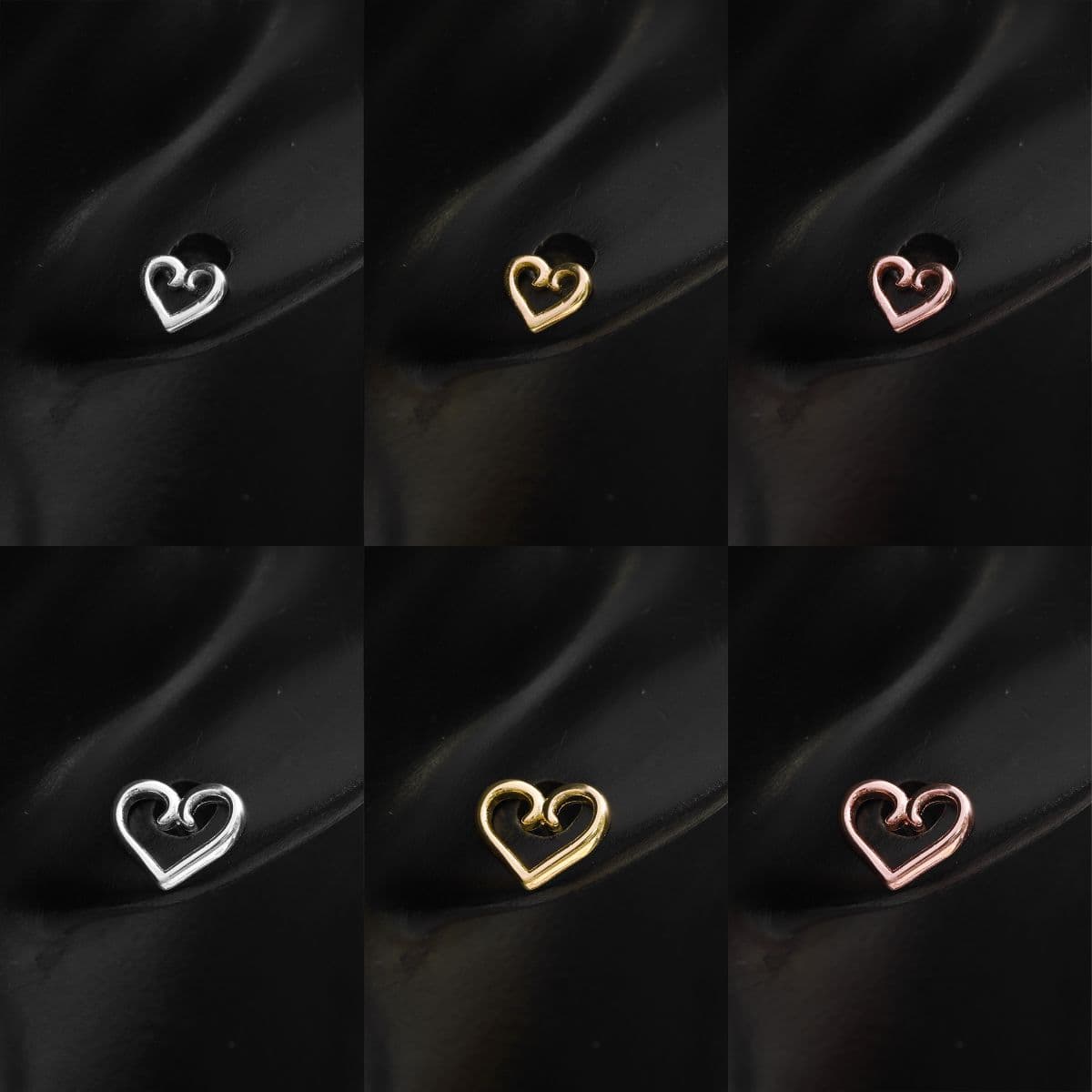 [SPC6607], [SPC6608] Silver 925 Dreaming Heart Piercing Set - 이미지 11