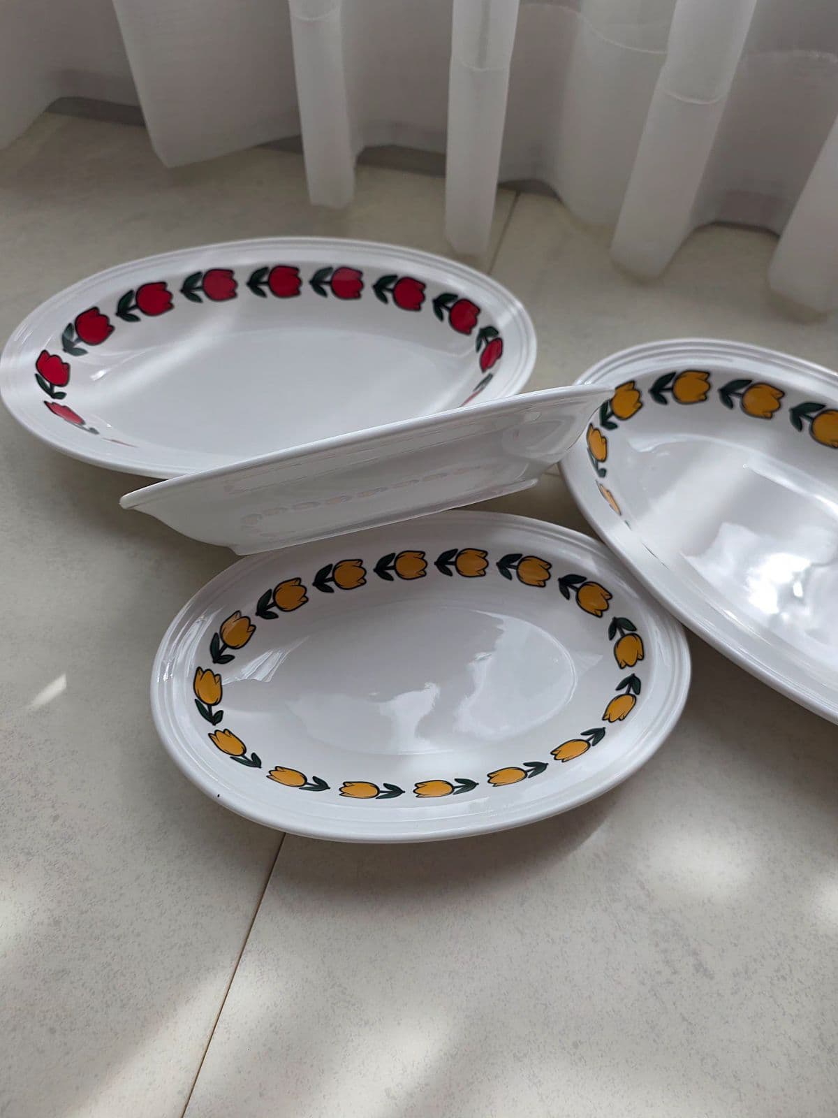 (Production) Tulip Line Oval Plate (2 colors) - 이미지 6