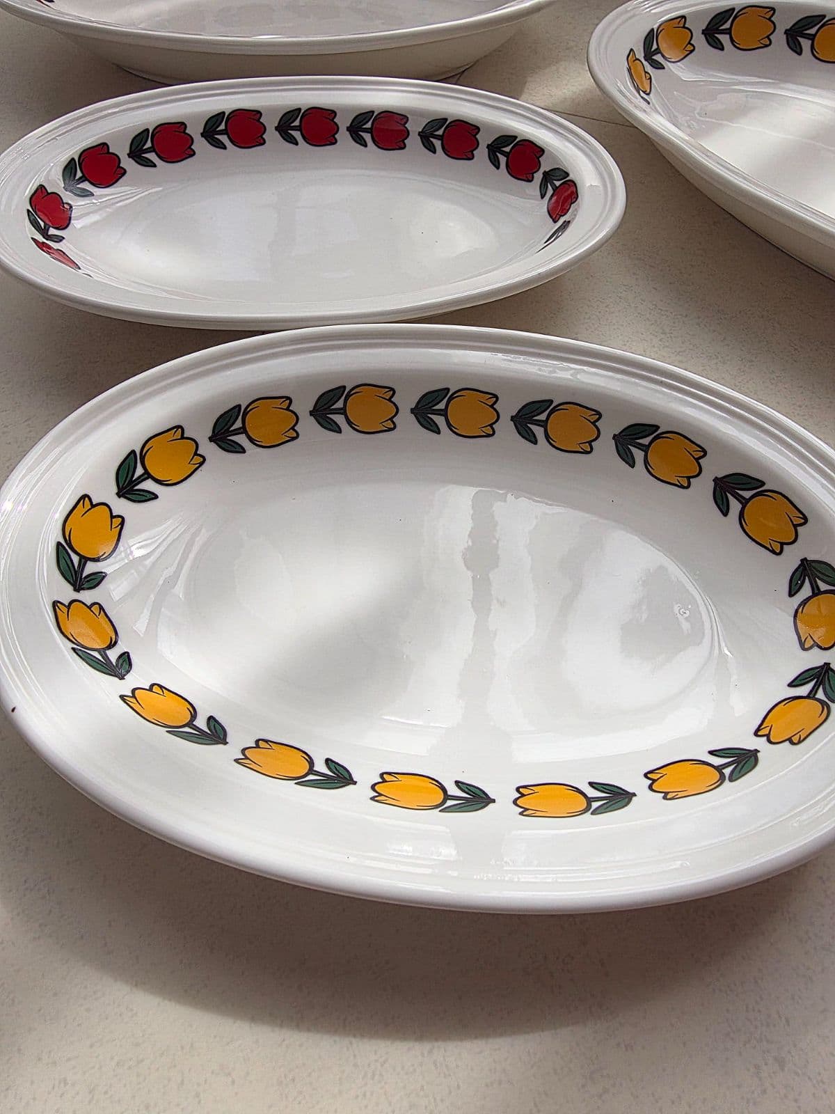 (Production) Tulip Line Oval Plate (2 colors) - 이미지 7