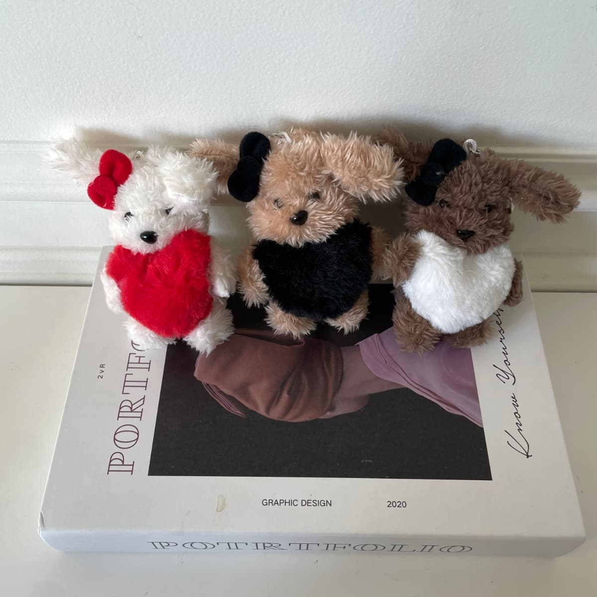 앙고라하트st크림푸들키링(신상) - 이미지 3