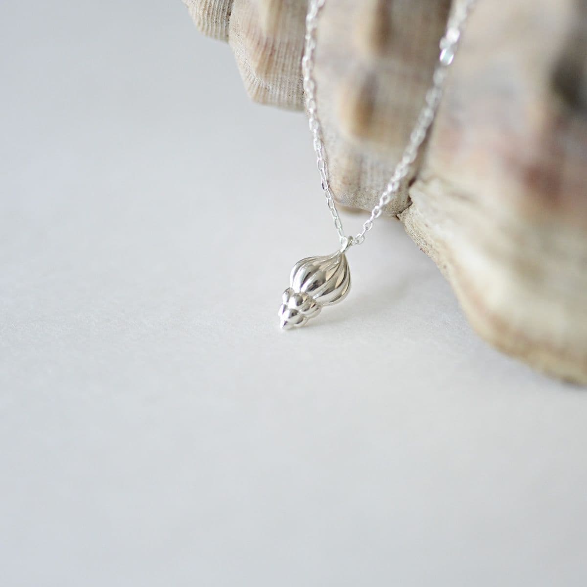 925 Silver Seashell Necklace - 이미지 2