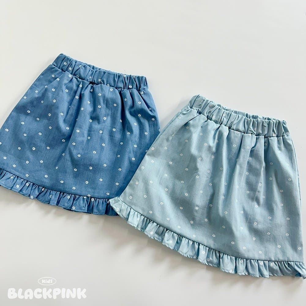 2026 SUMMER Monet Denim Skirt - 이미지 3