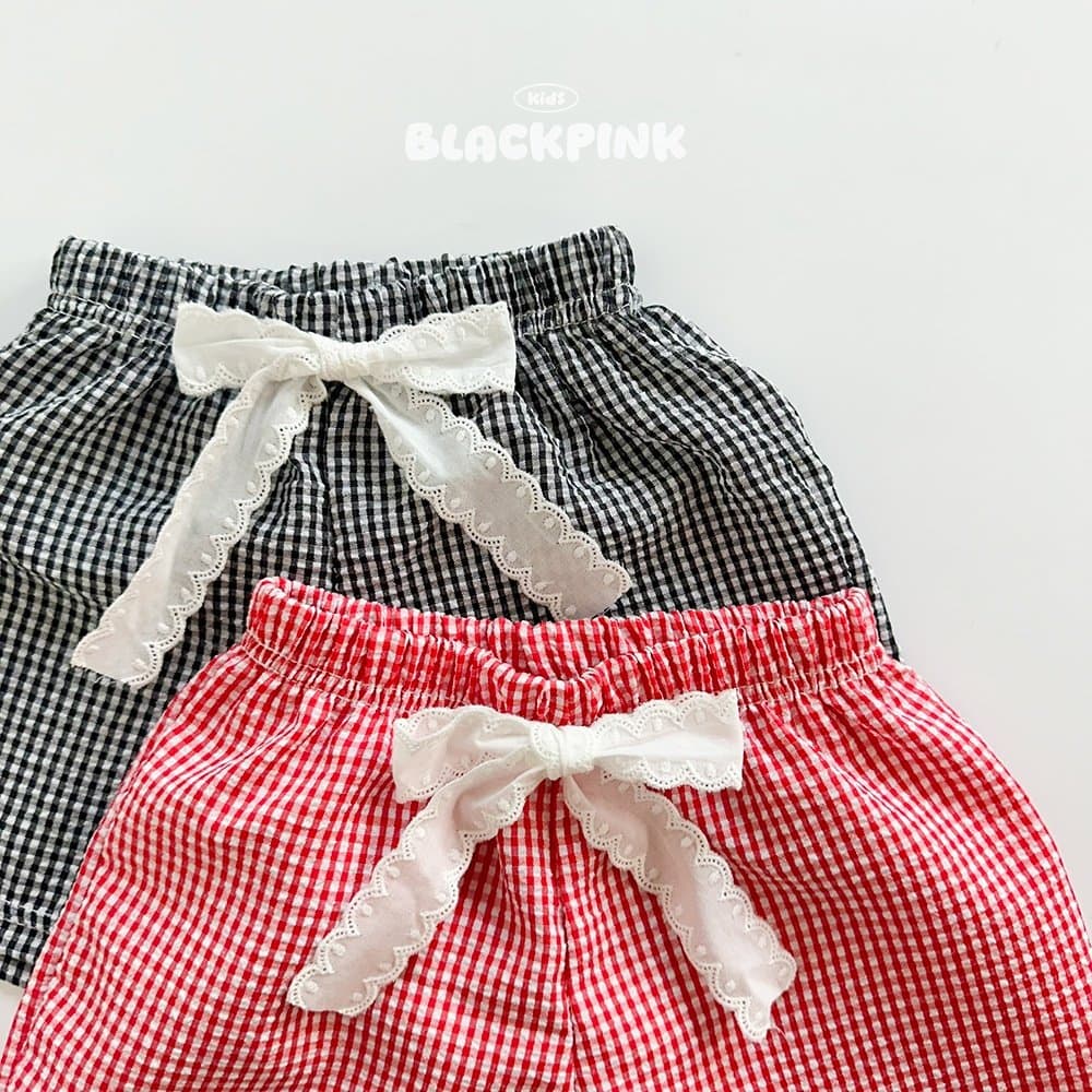 2026 SUMMER Lace Check Shorts - 이미지 2