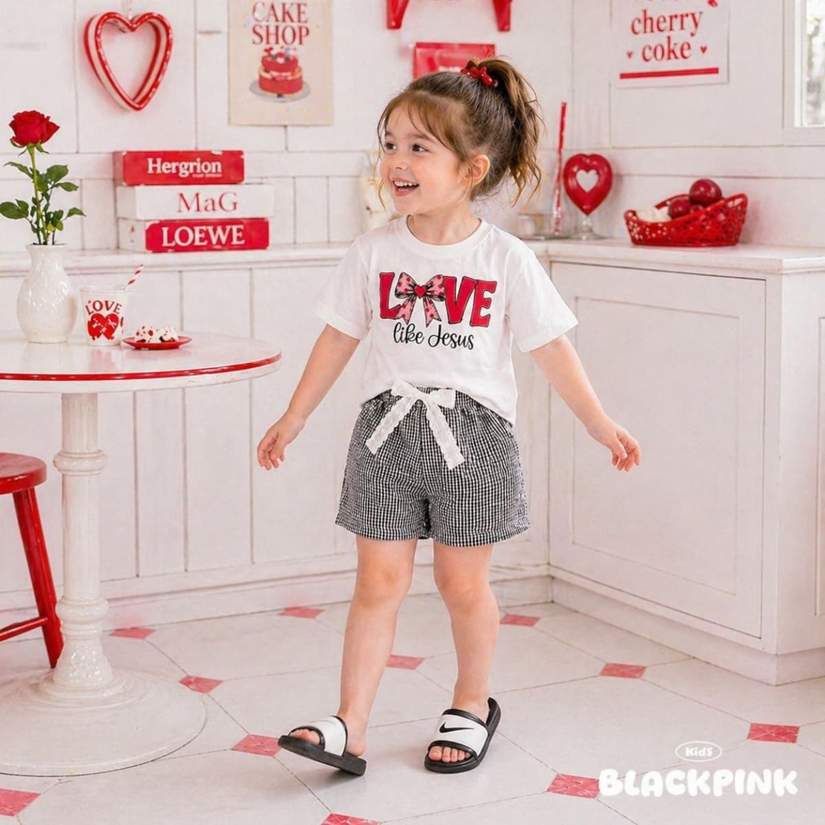 2026 SUMMER Lace Check Shorts - 이미지 4