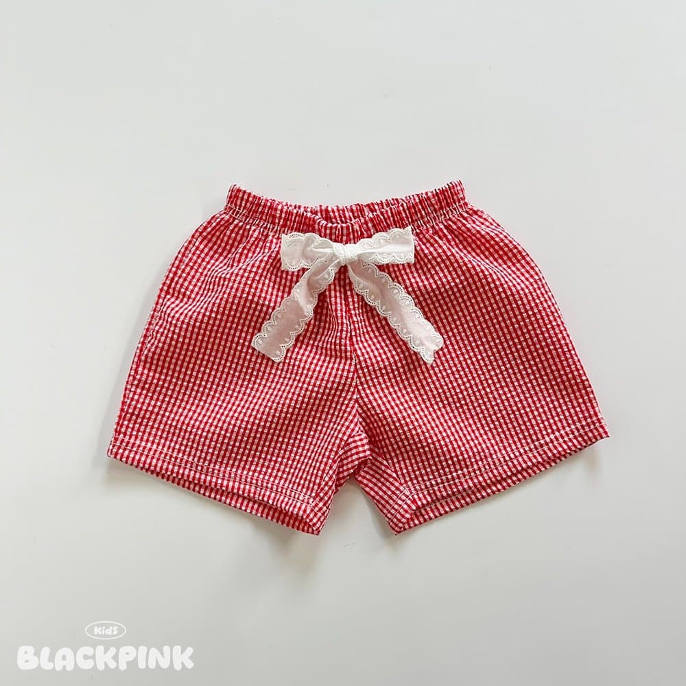 2026 SUMMER Lace Check Shorts - 이미지 11