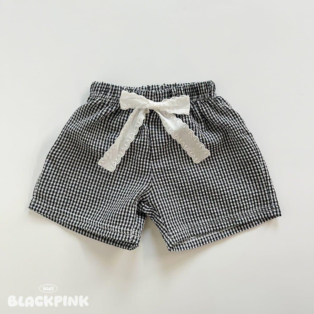 2026 SUMMER Lace Check Shorts - 이미지 5