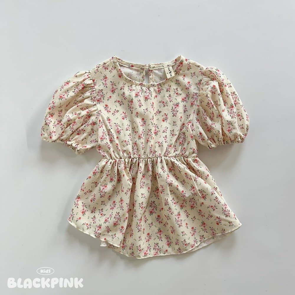 2026 SUMMER Small Floral Puff Blouse - 이미지 9