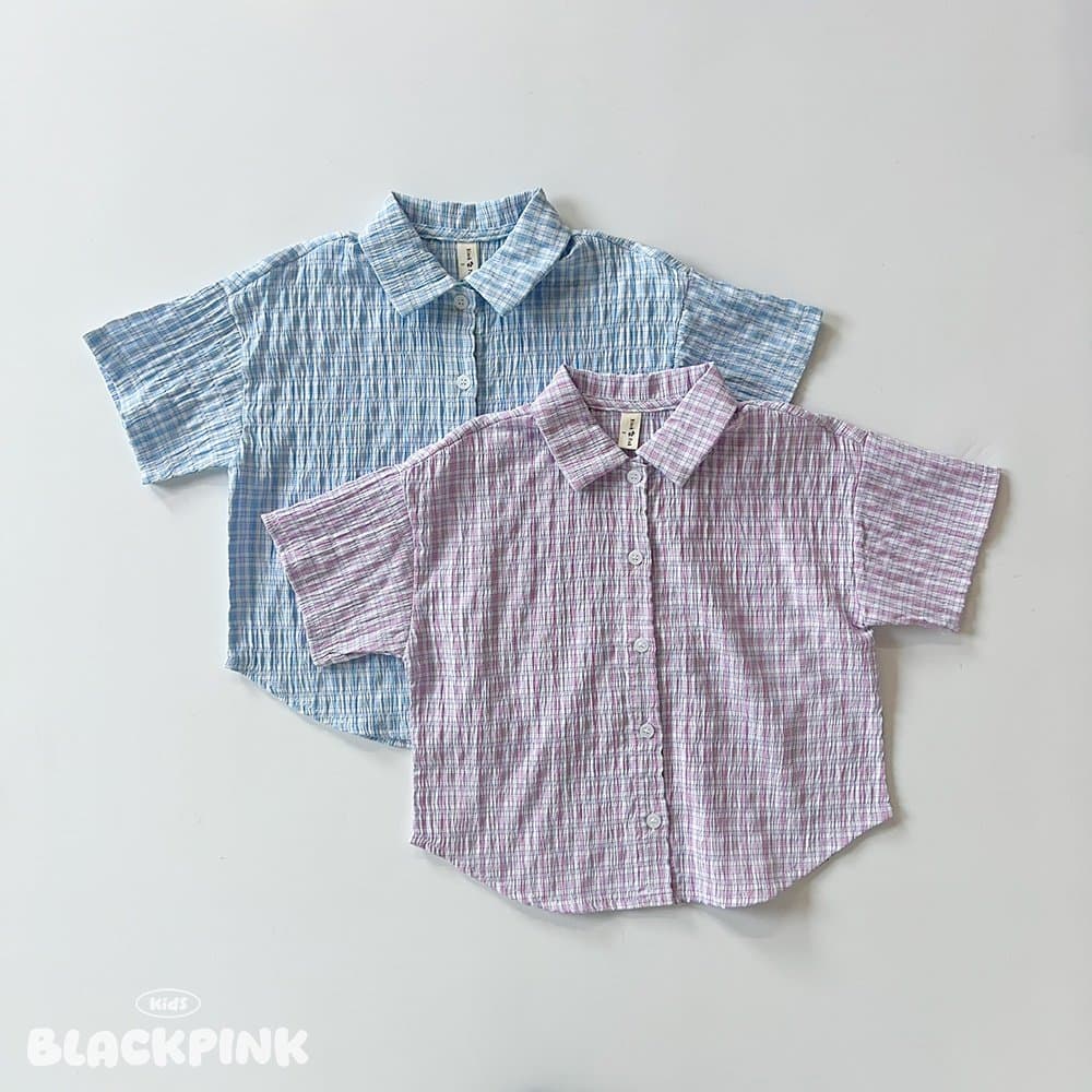 2026 SUMMER Seersucker Check Shirt - 이미지 15