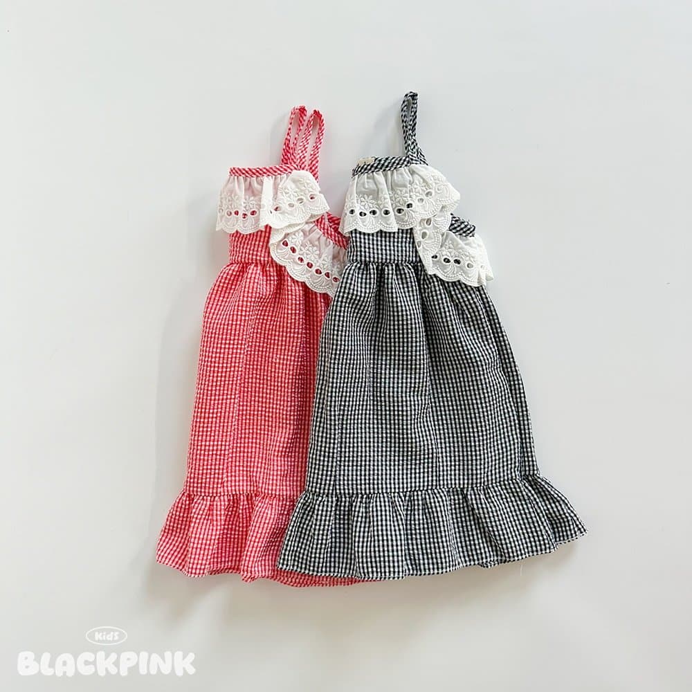 2026 SUMMER Milk Tea Lace Dress - 이미지 4
