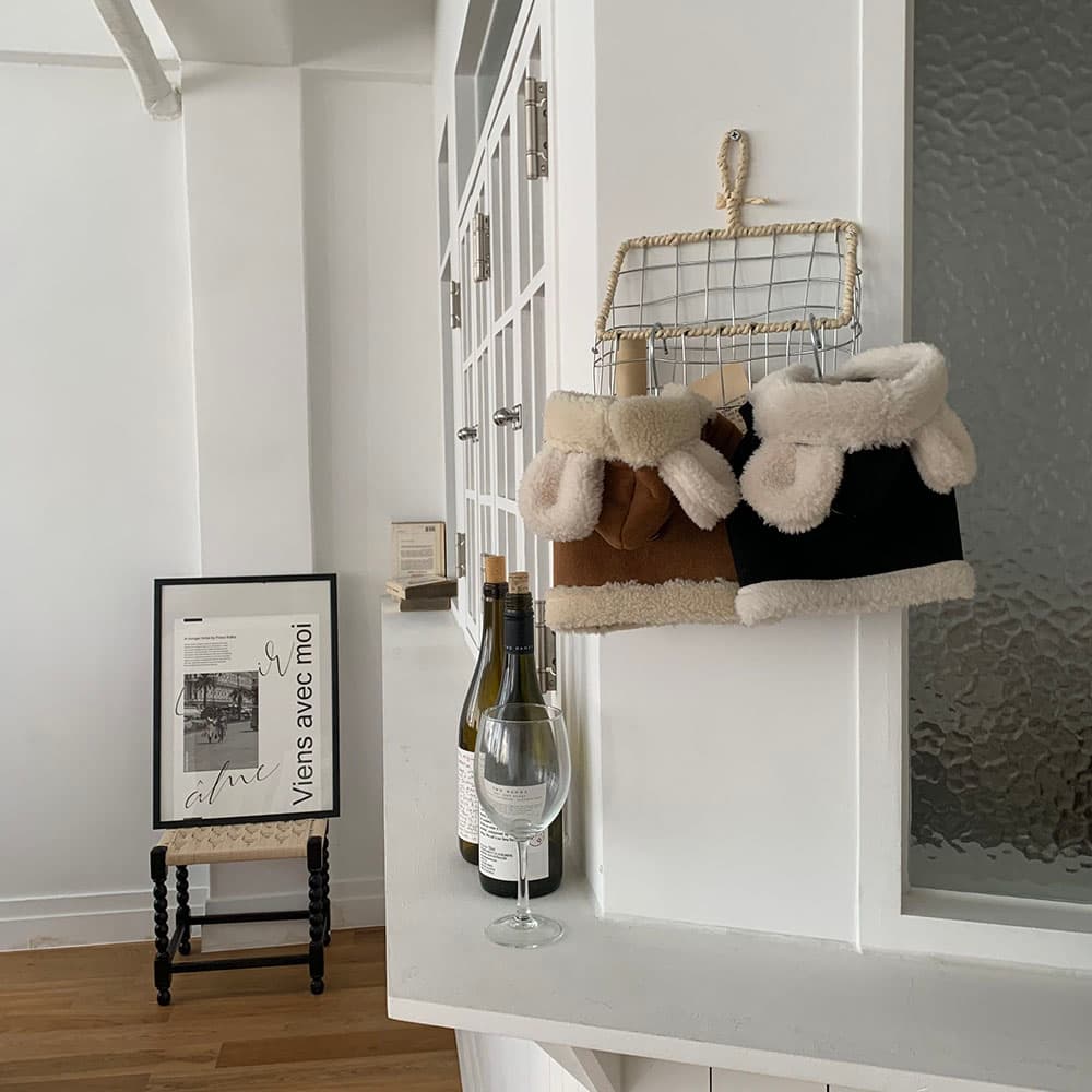 곰돌이 무스탕 하네스 조끼 - 이미지 14