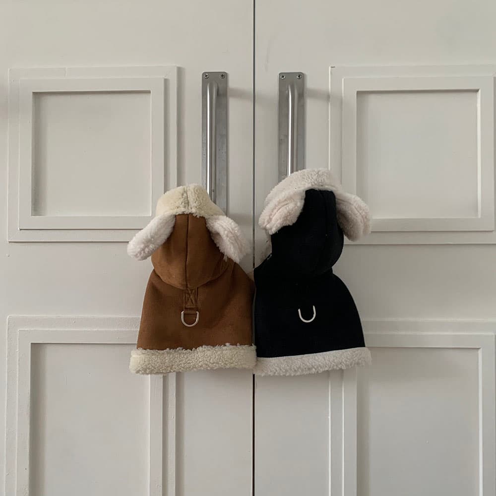 곰돌이 무스탕 하네스 조끼 - 이미지 10