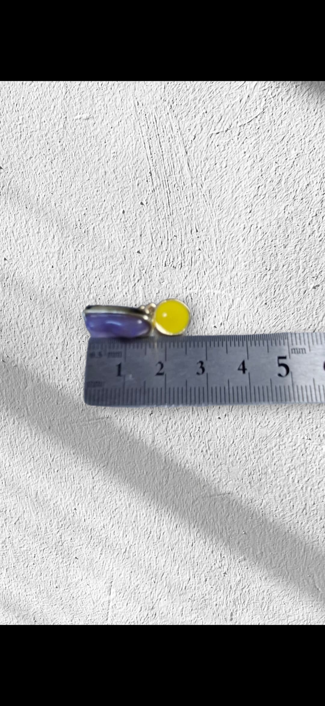 Color Point Drop Stud Earrings - 이미지 5