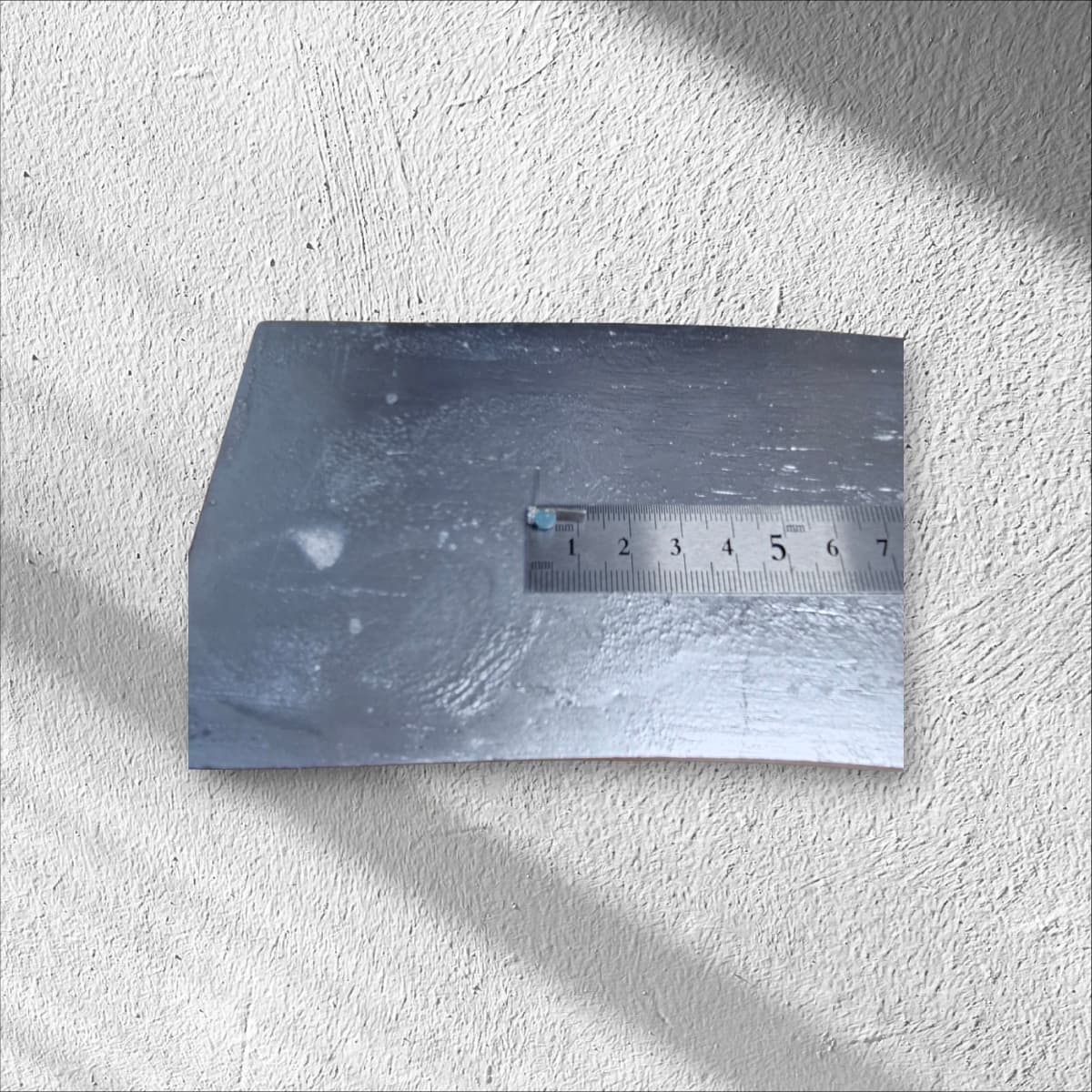 Blue Gemstone Point Silver 925 Stud Earrings - 이미지 3