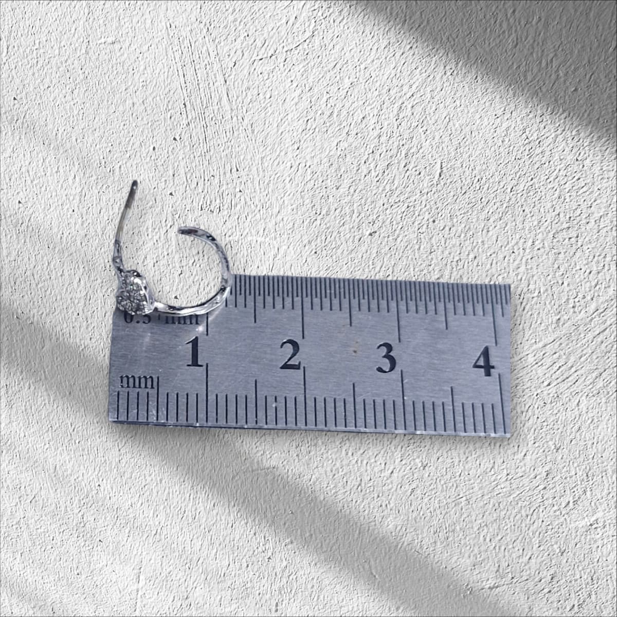 Heart Cubic One-Touch Ring Earrings - 이미지 4