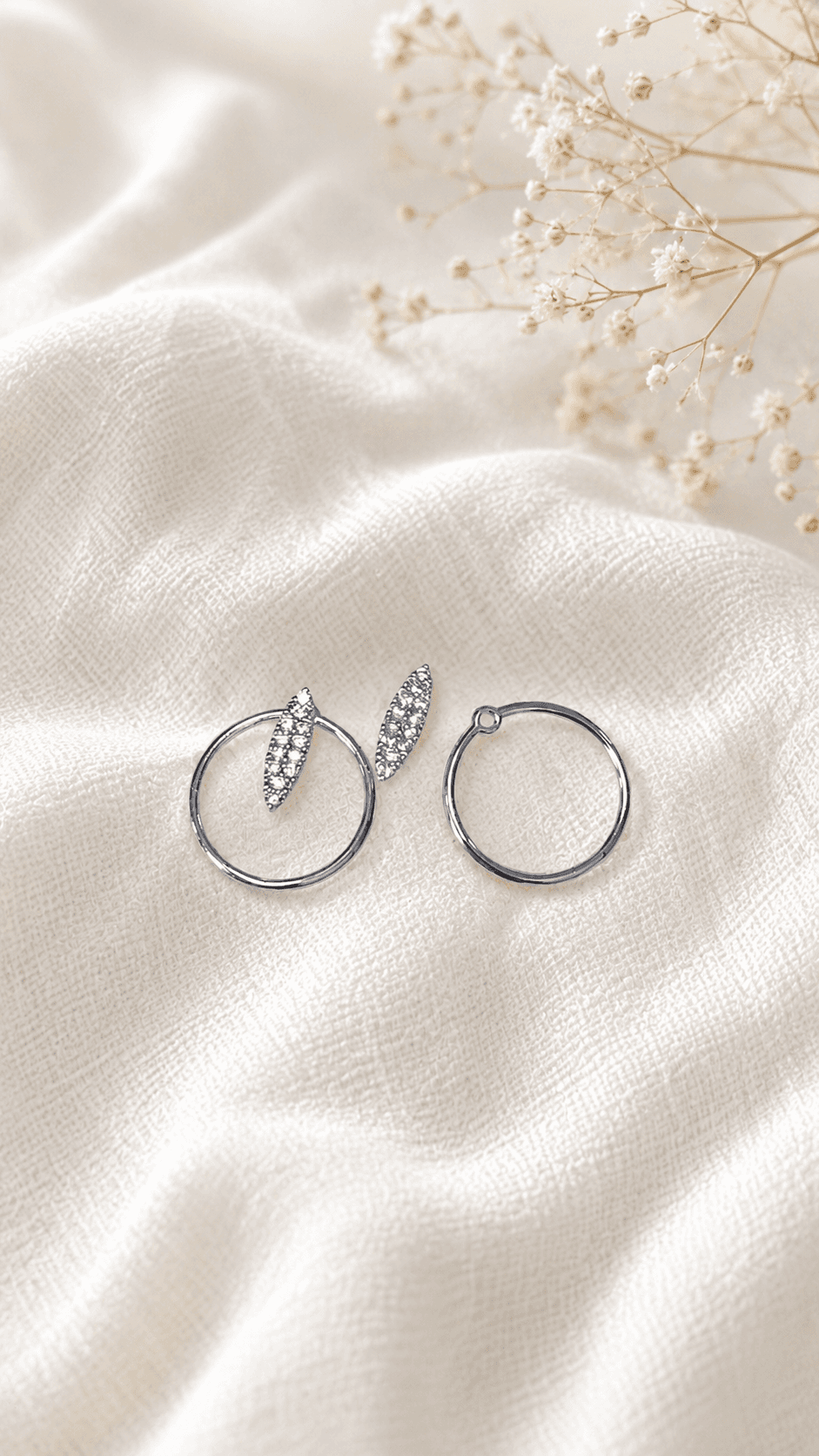 Cubic point ring earrings - 이미지 3