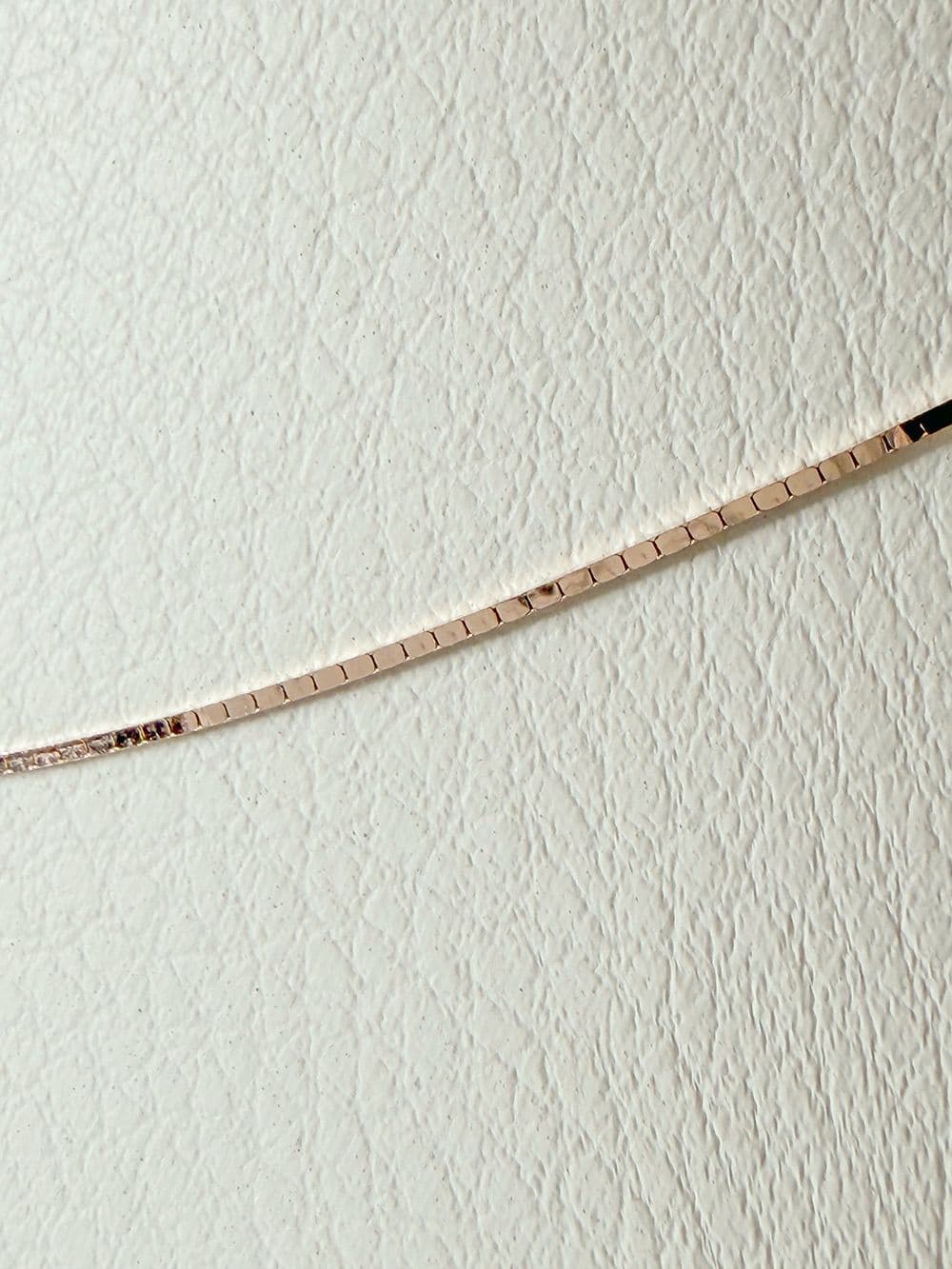 14k 0.5-point box chain necklace - 이미지 2