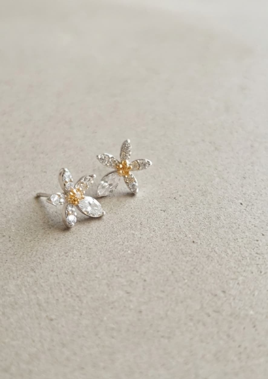 Daily Flower 925 Silver Post Earrings 142 - 이미지 6