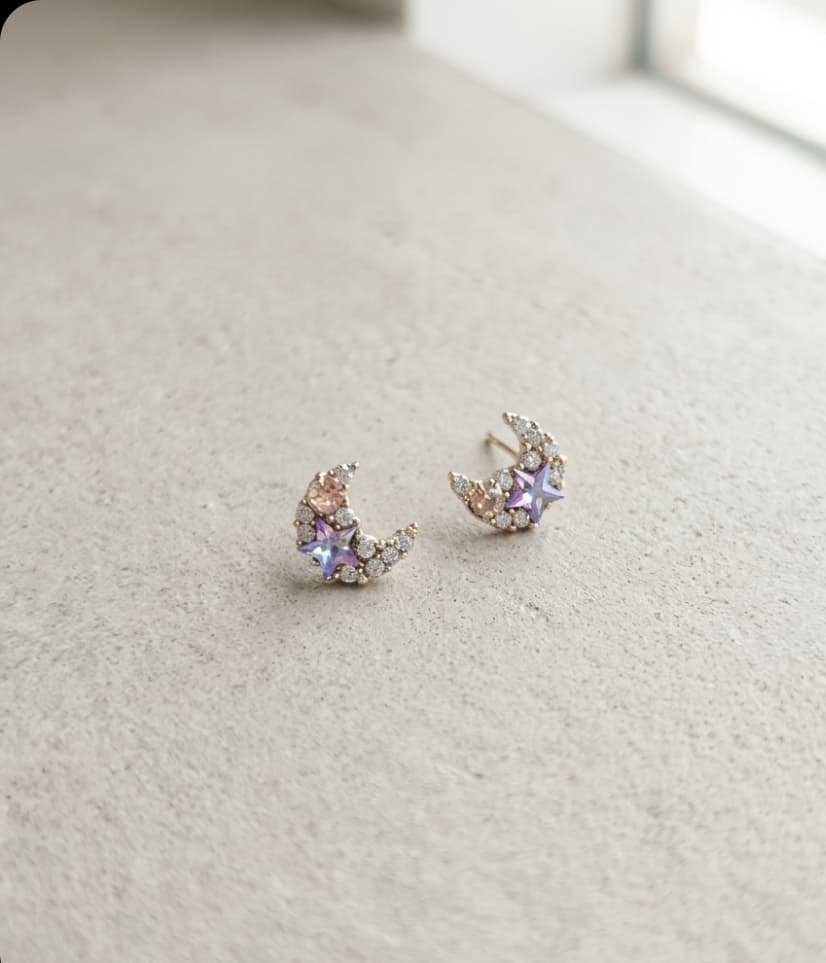 Swarovski Star Crystal Silver Stud Earrings 145 - 이미지 3