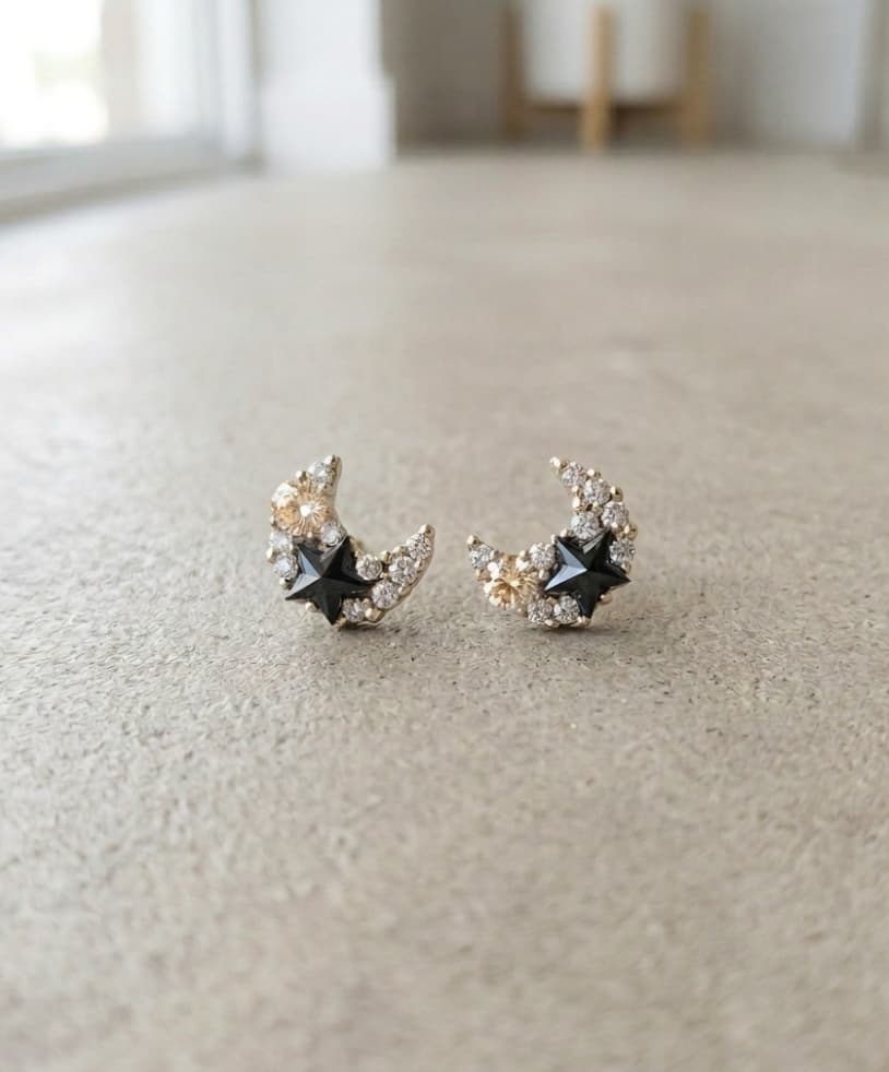 Swarovski Star Crystal Silver Stud Earrings 145 - 이미지 4
