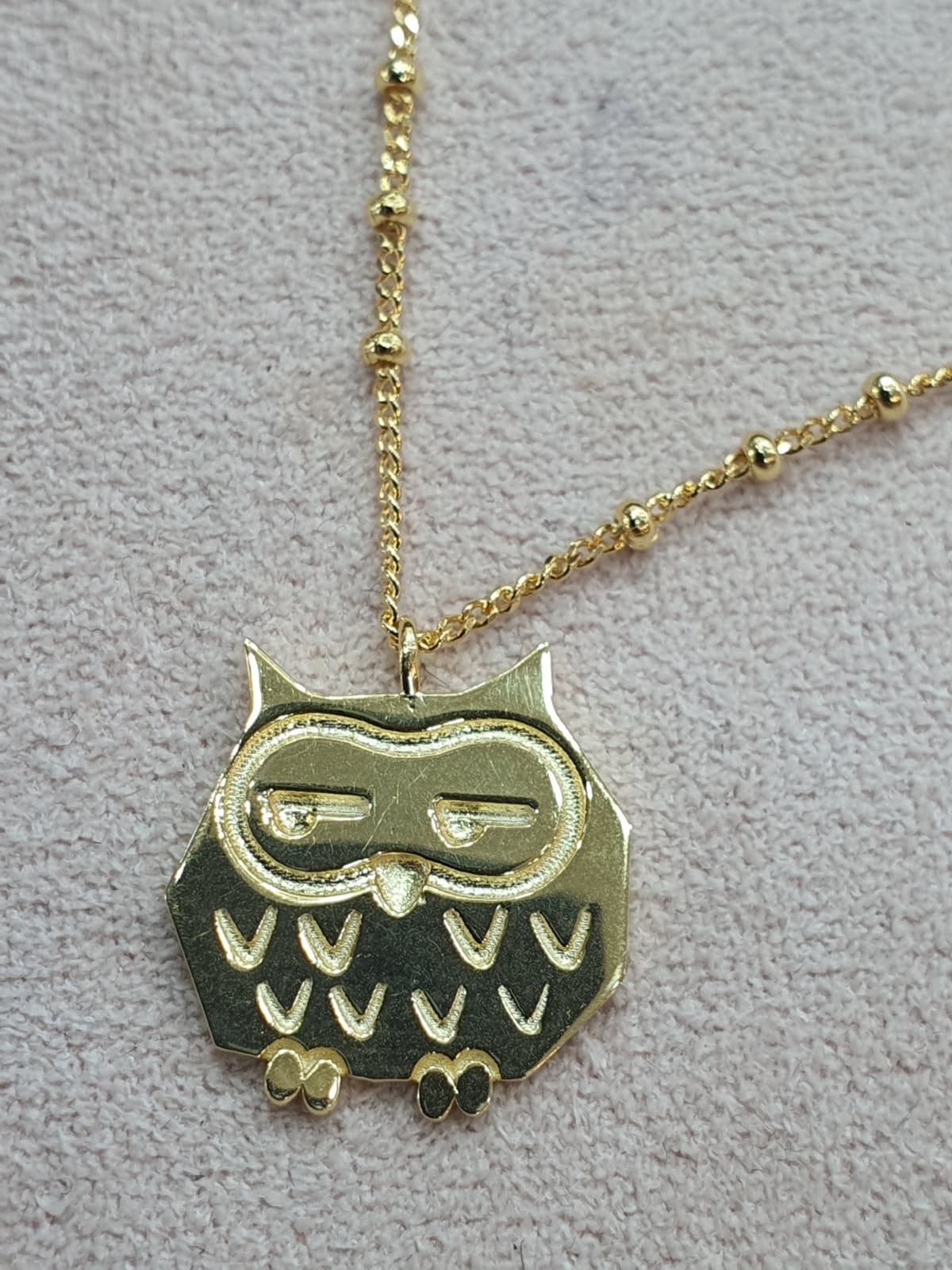 Silver 925 Owl Necklace - 이미지 4