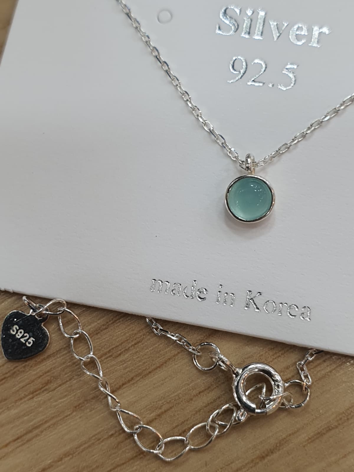 Silver 925 4mm Gemstone Necklace - 이미지 6