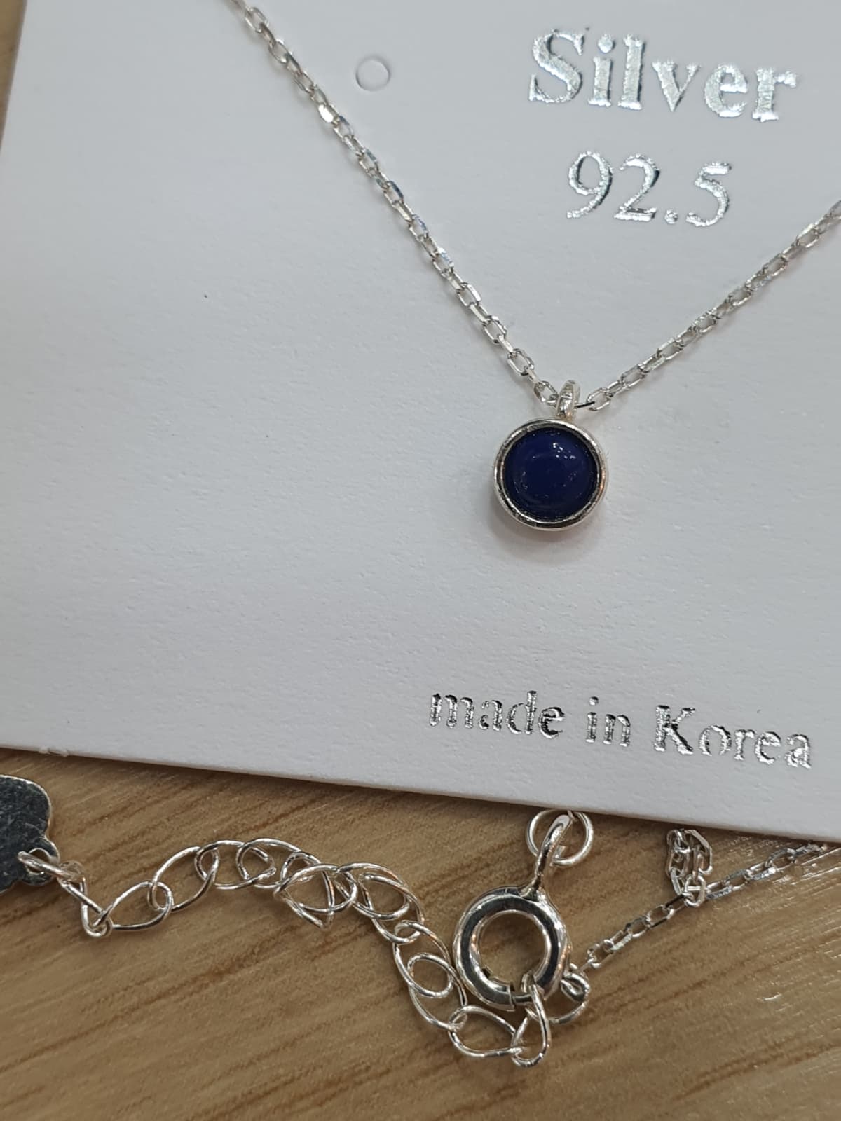 Silver 925 4mm Gemstone Necklace - 이미지 8