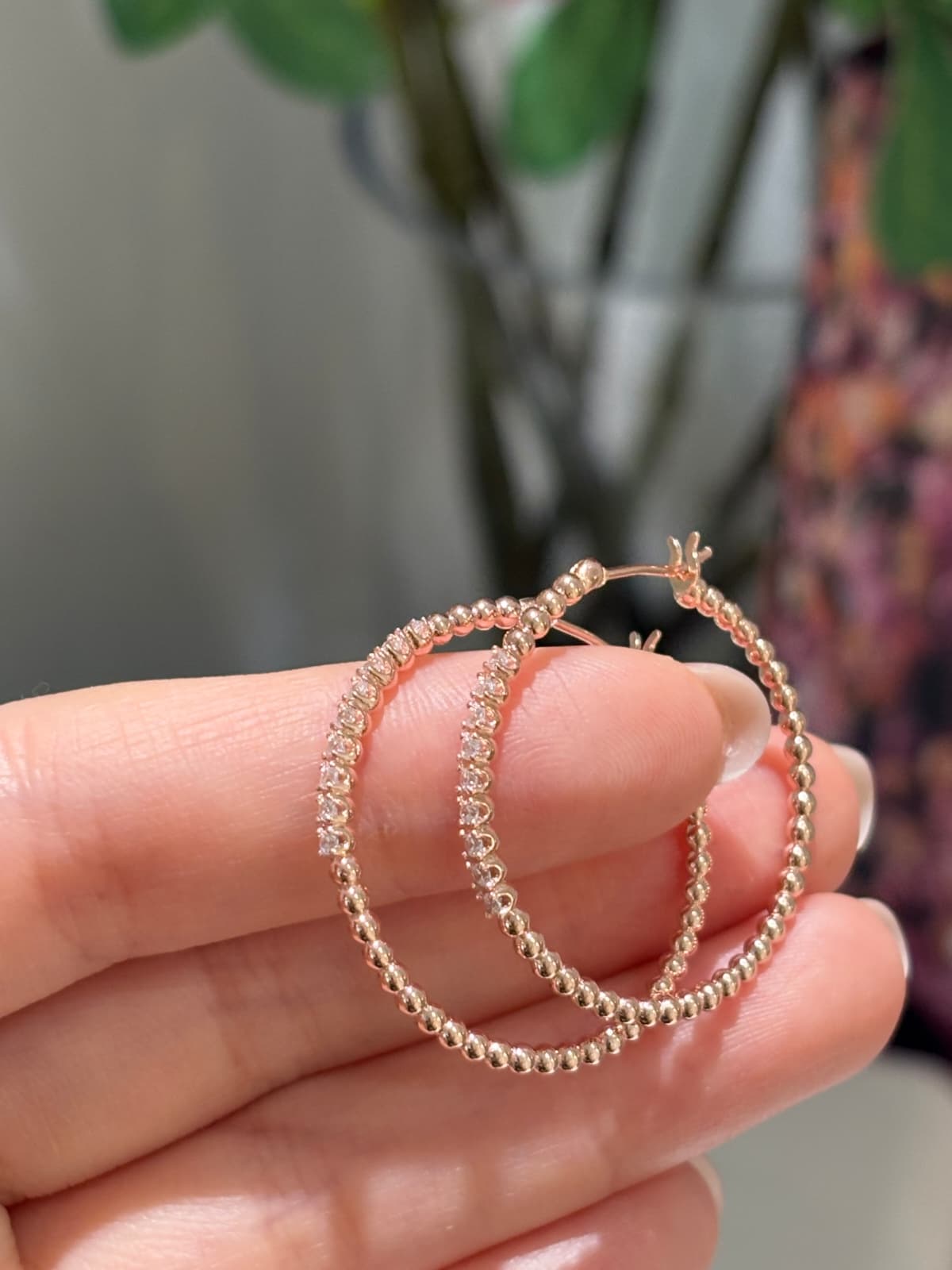 Silver 925 Cubic One-Touch Luxury Earrings - 이미지 14