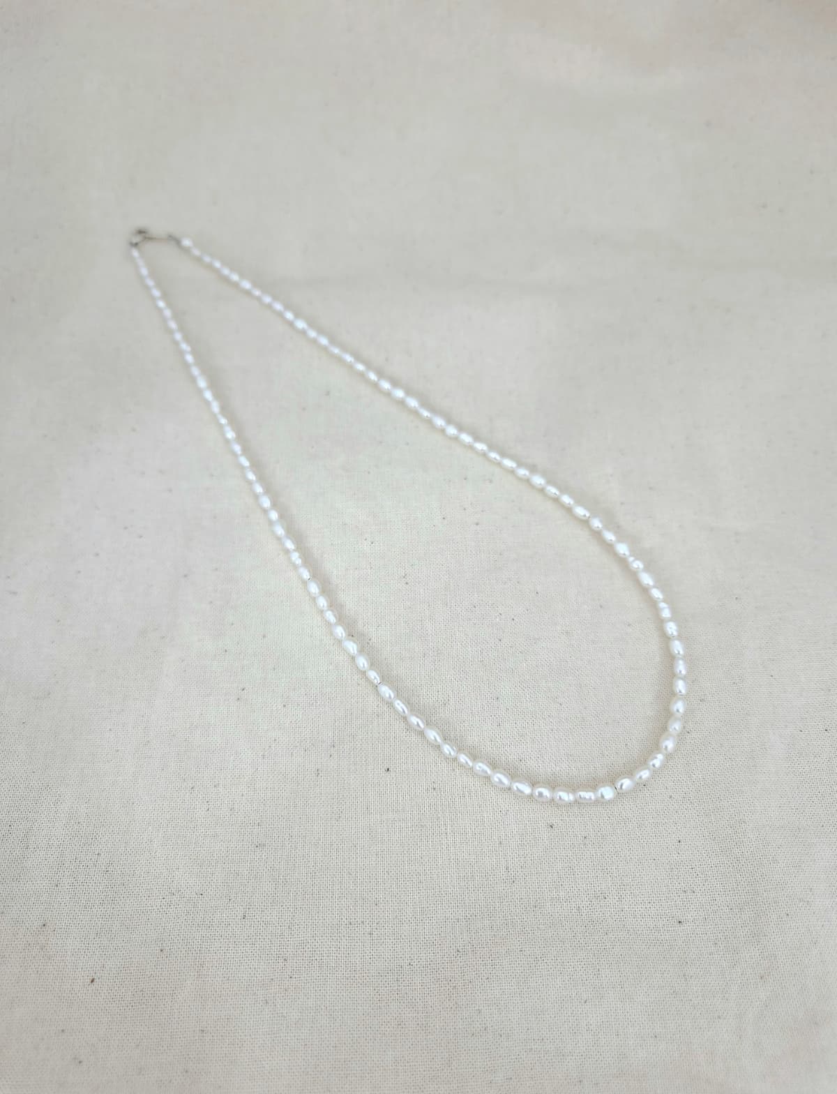 Mini freshwater pearl necklace - 이미지 6